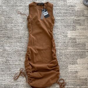 Lioness Ruched Adjustable Midi Dress